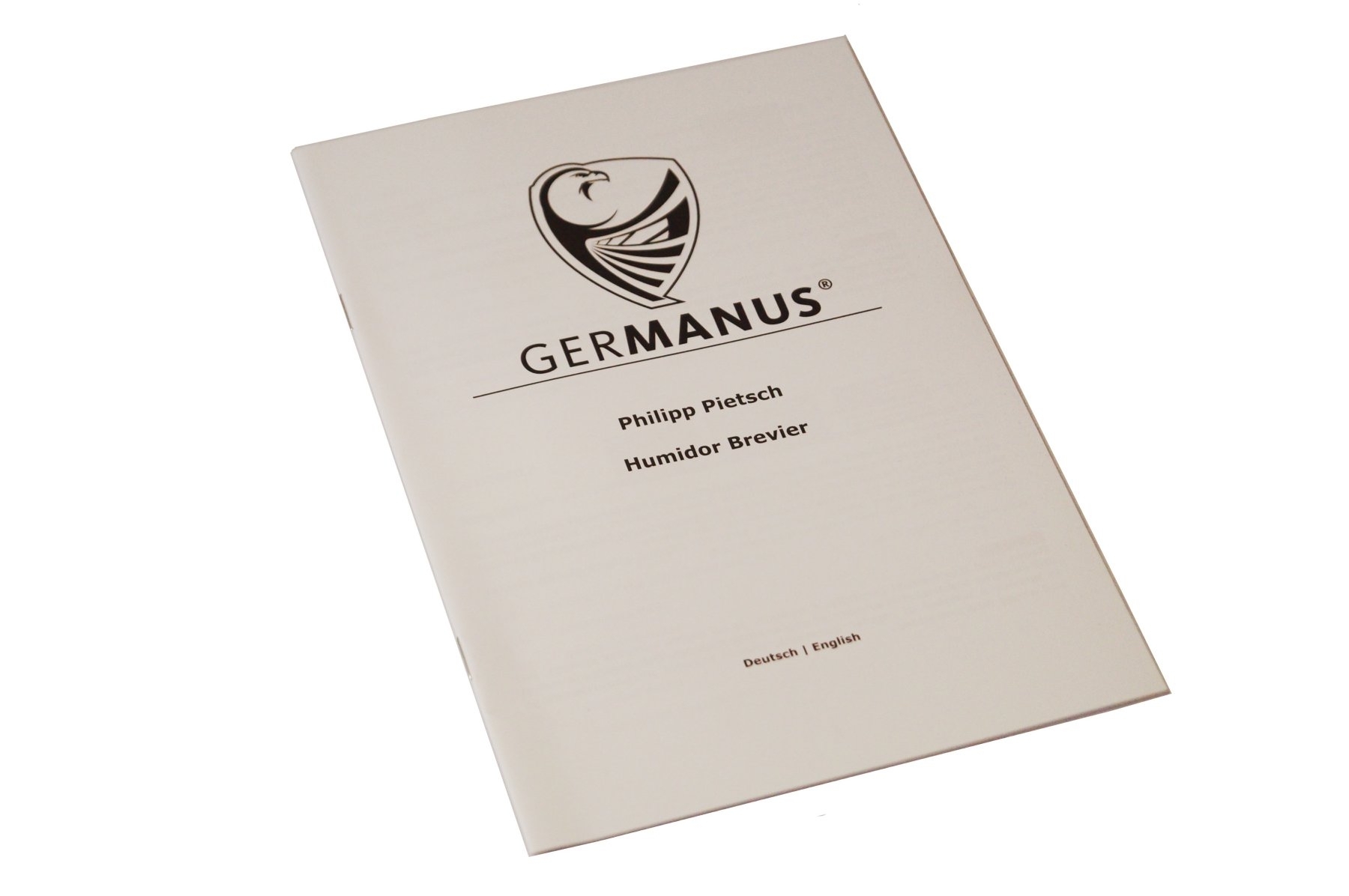 GERMANUS Humidor Truhe mit Sichtfenster Schwarz