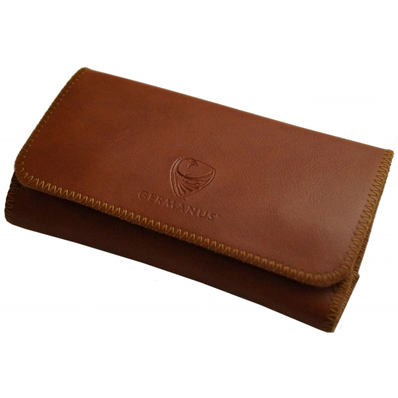 GERMANUS Tobacco Pouch - Art Leather Classic small - tan GERMANUS Tobacco Pouch - Art Leather Classic small - tan