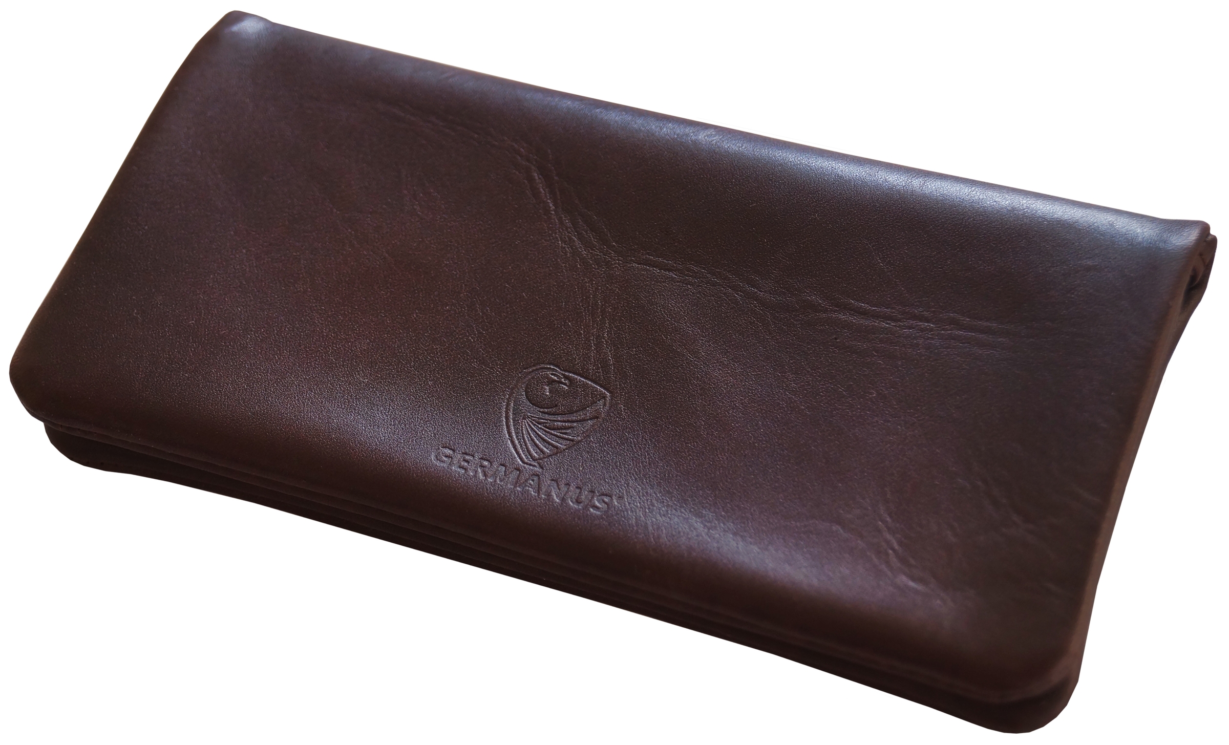 GERMANUS Corferruginus Tabaktasche Pouch - Leder - Dunkelbraun