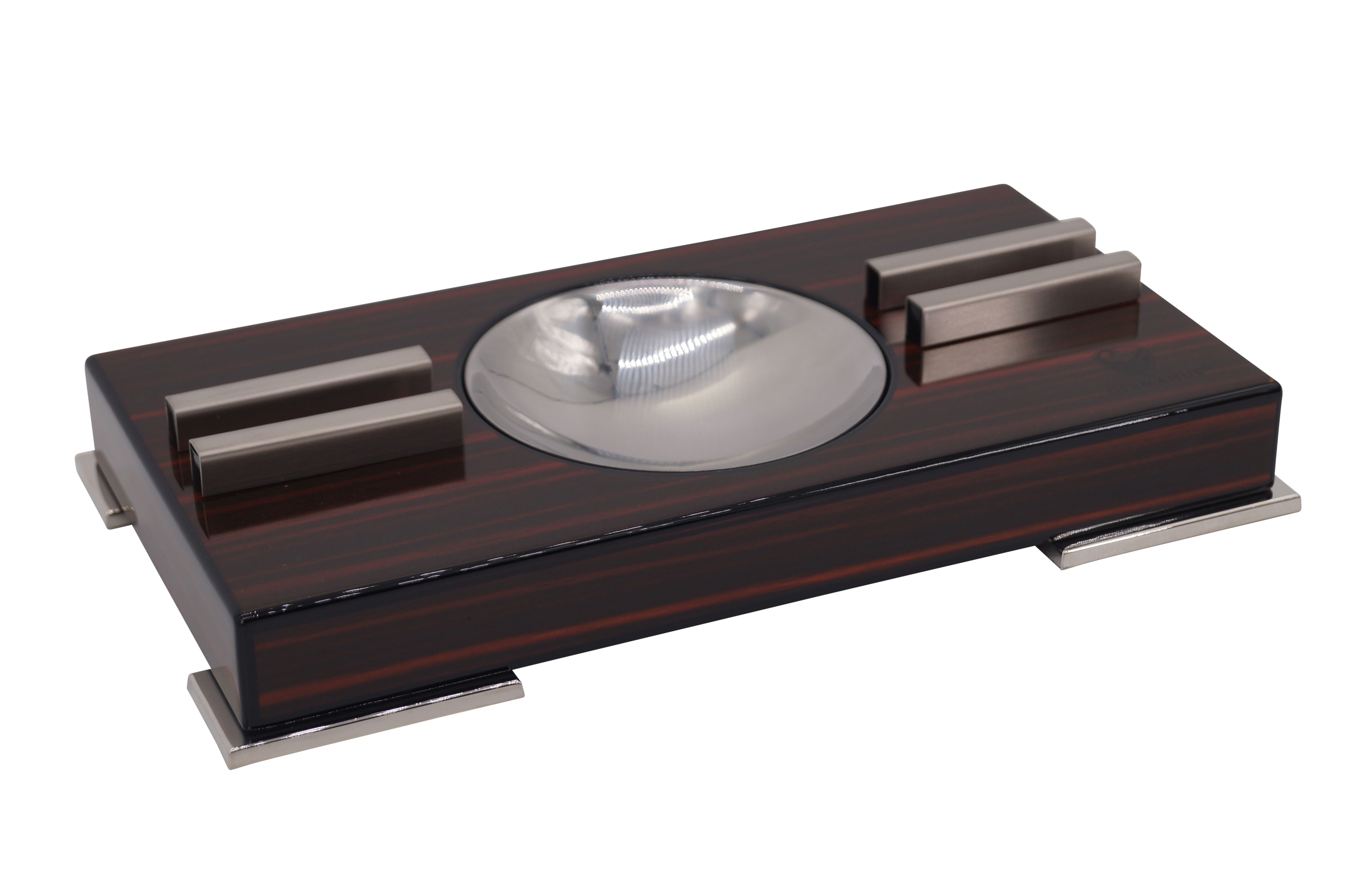 GERMANUS Luxury Humidor Set with ashtray, cigar cutter, and jet flame lighter