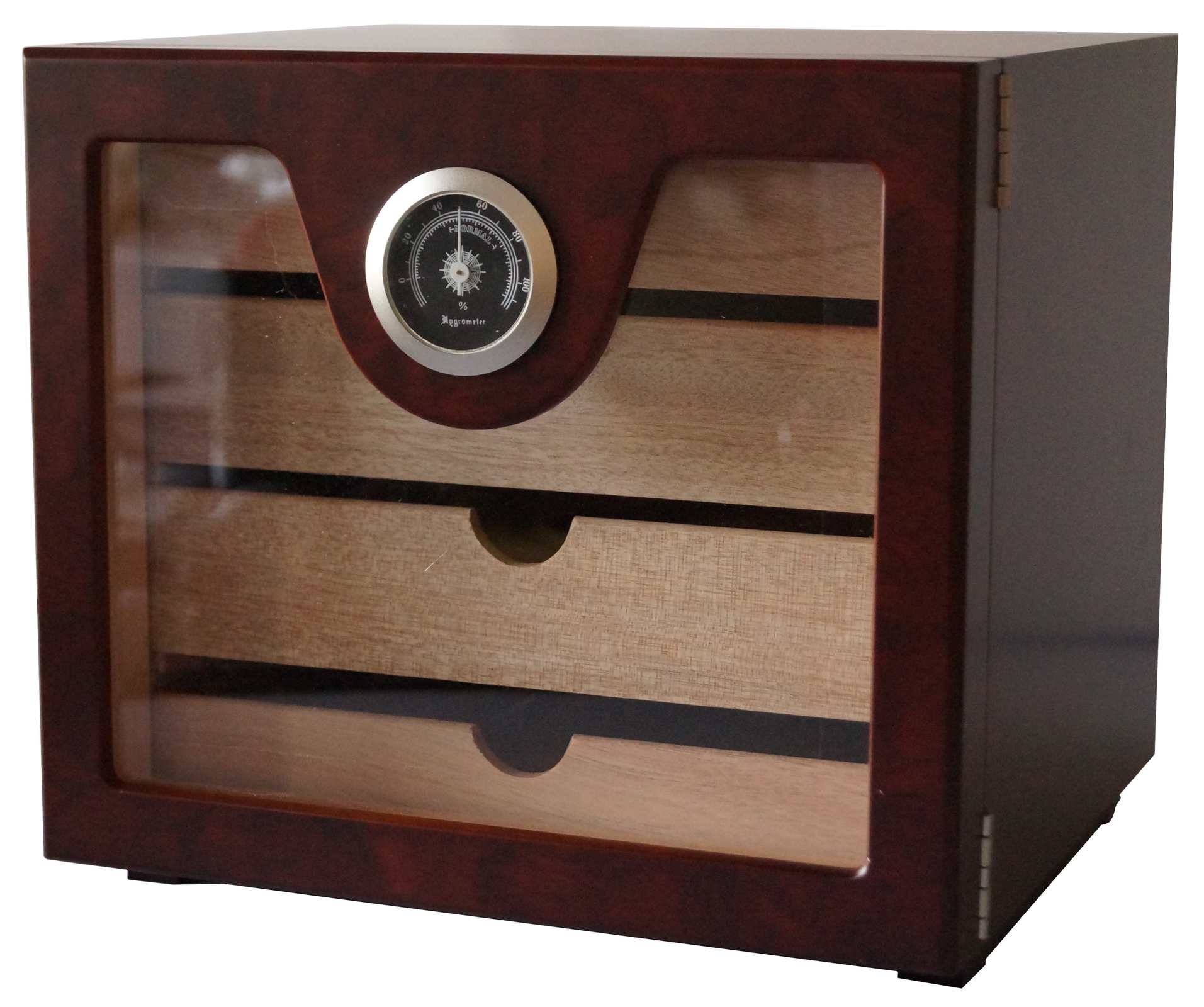 B-Ware: GERMANUS Zigarren Humidor Schrank: Würfel Basis, braun