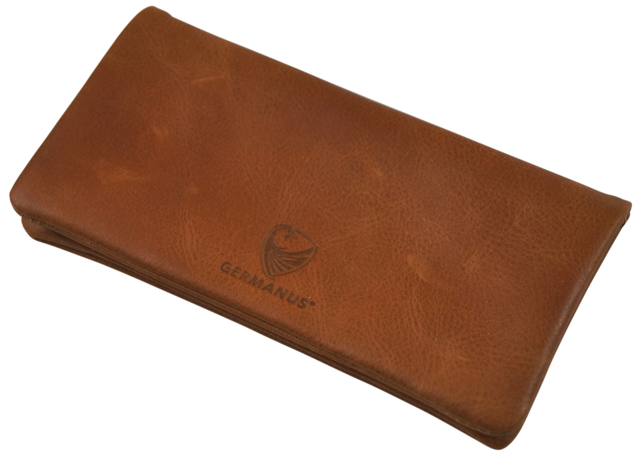 GERMANUS Corfuscus Tabaktasche Pouch - Made in EU - Leder - Hellbraun