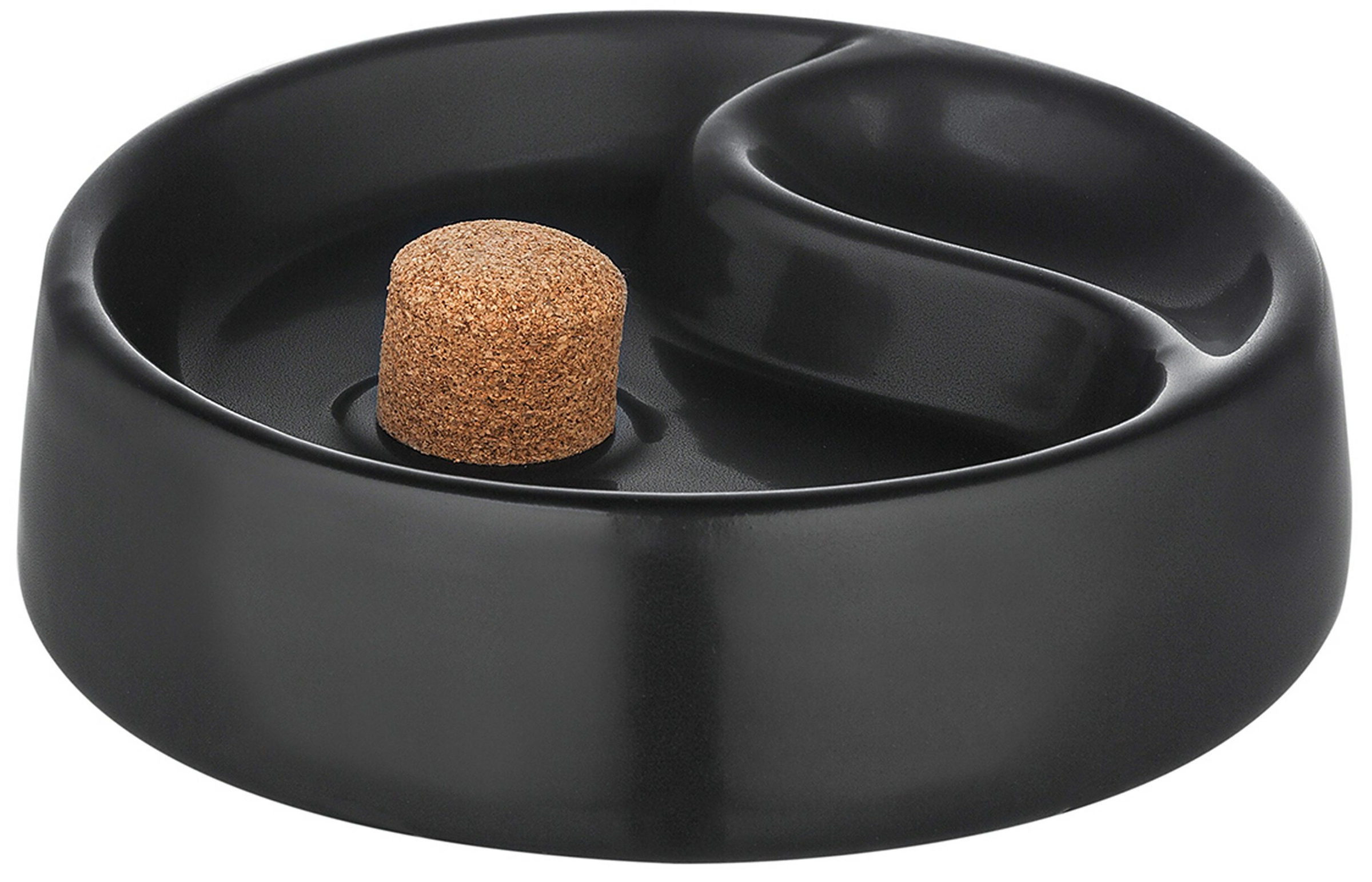 Pfeifenaschenbecher - schwarz, matt - z