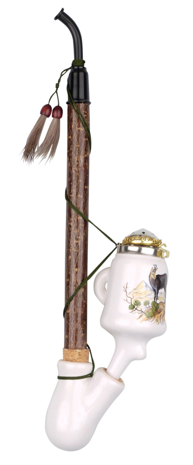 Gesteckpfeife bzw. Jägerpfeife aus Bayern, deutsch bayerischere Handarbeit, 130