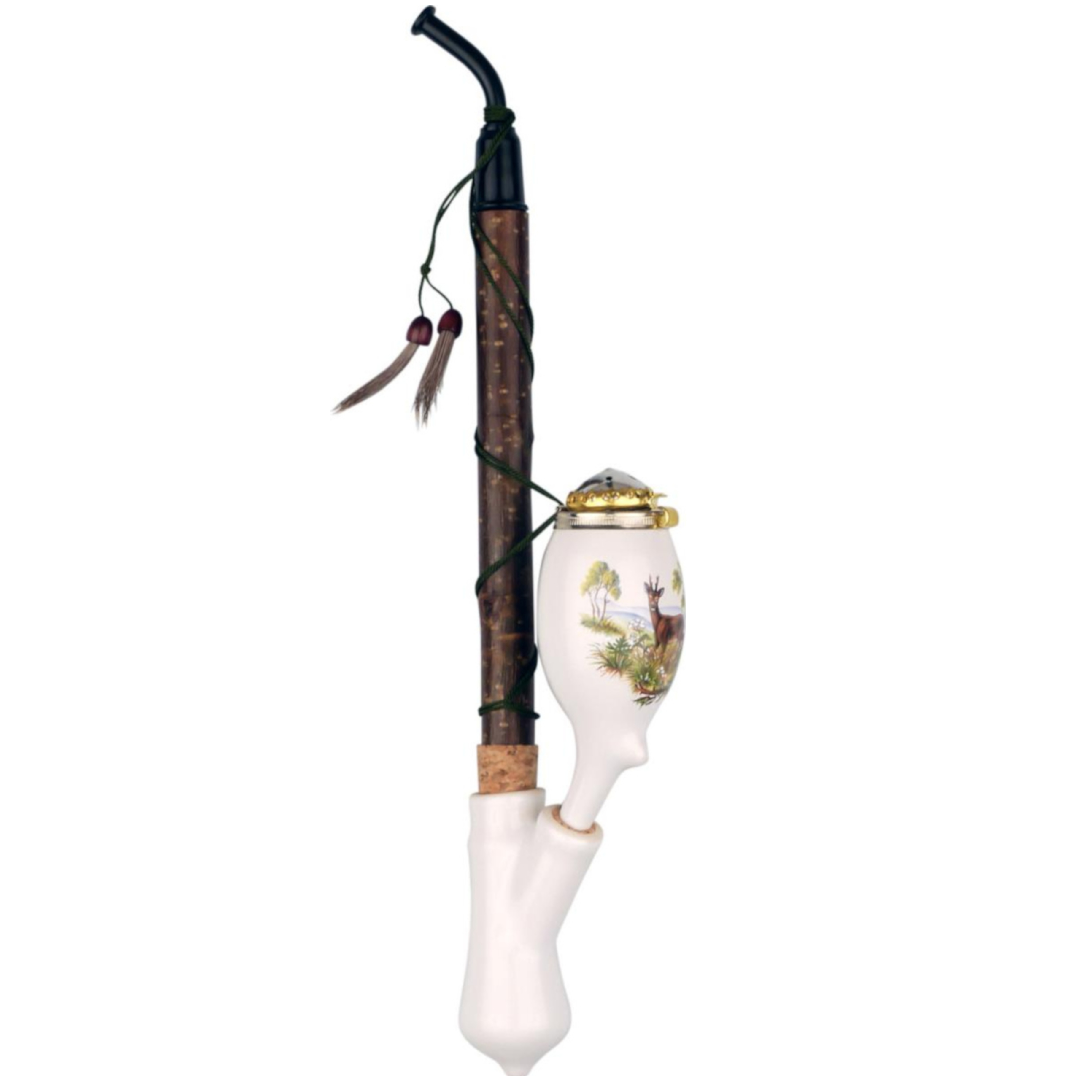 Gesteckpfeife bzw. Jägerpfeife aus Bayern, deutsch bayerischere Handarbeit, 120