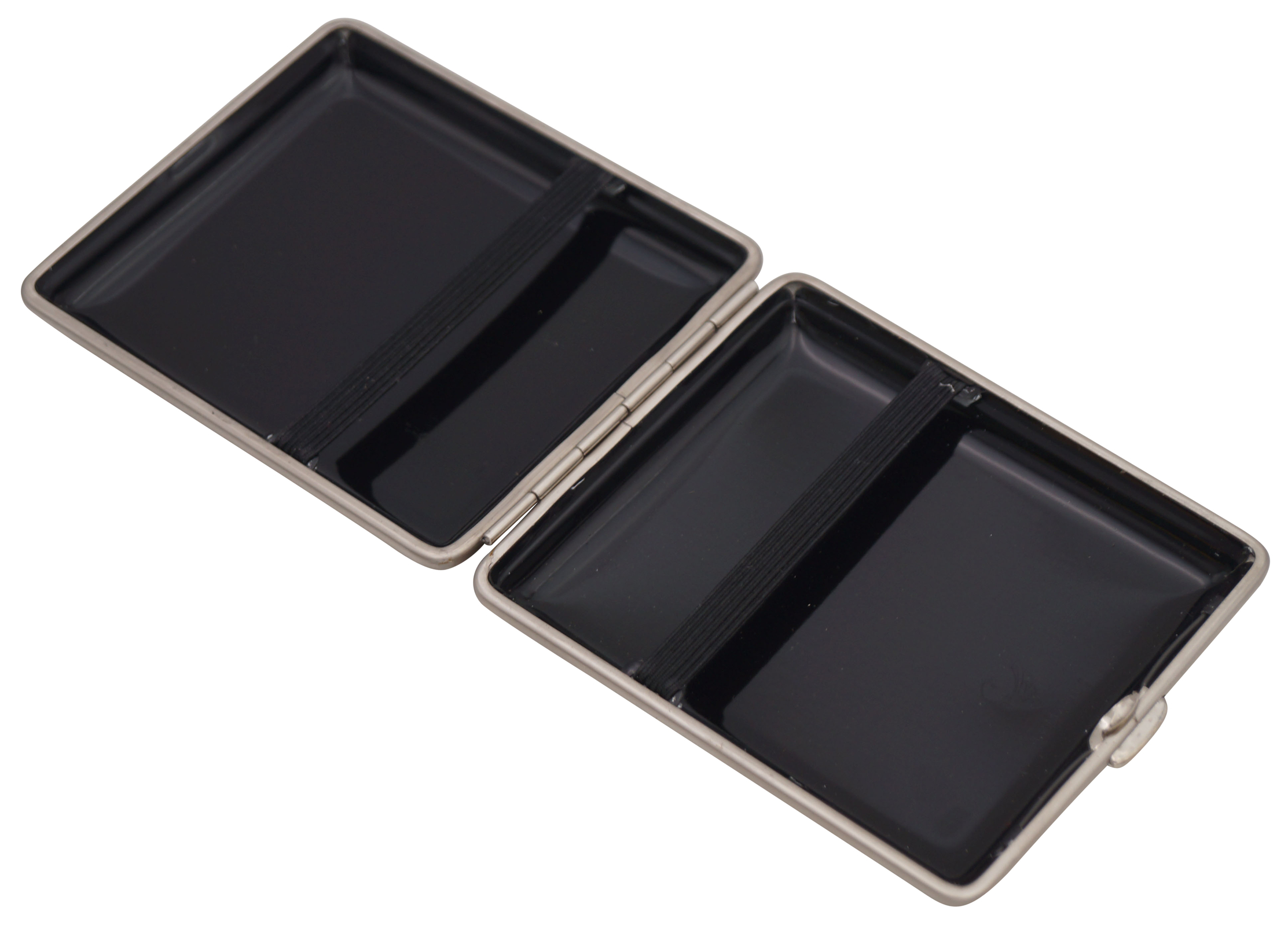 GERMANUS Zigarettenetui - Metall mit Leder Bezug - Made in Germany  - Design Schottisch Sand