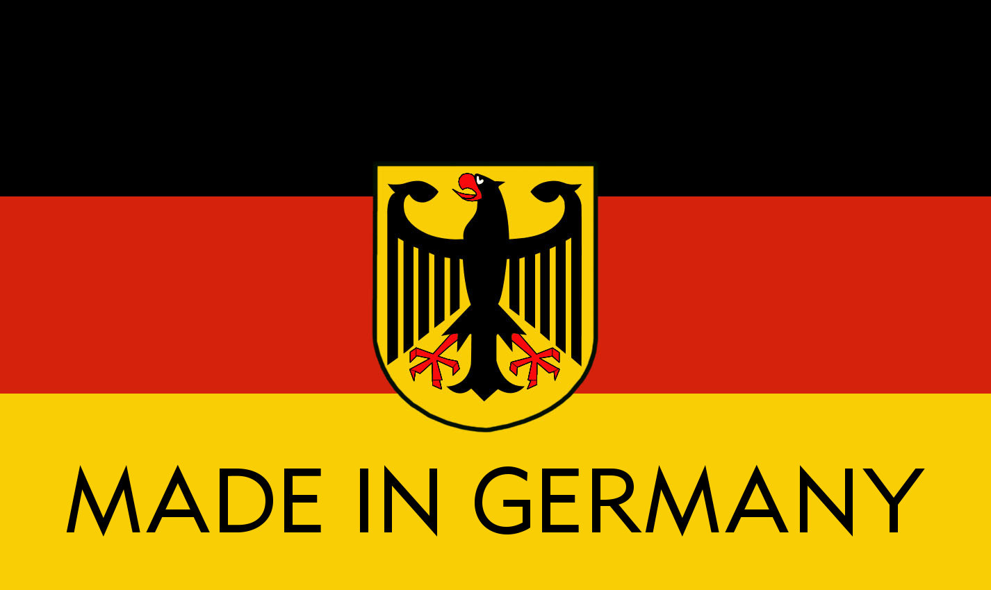 GERMANUS Zigarettenetui für Zigaretten 100 mm Metall Korpus mit Leder Bezug - Made in Germany  - Schwarz Long Size, Long, King Size 100