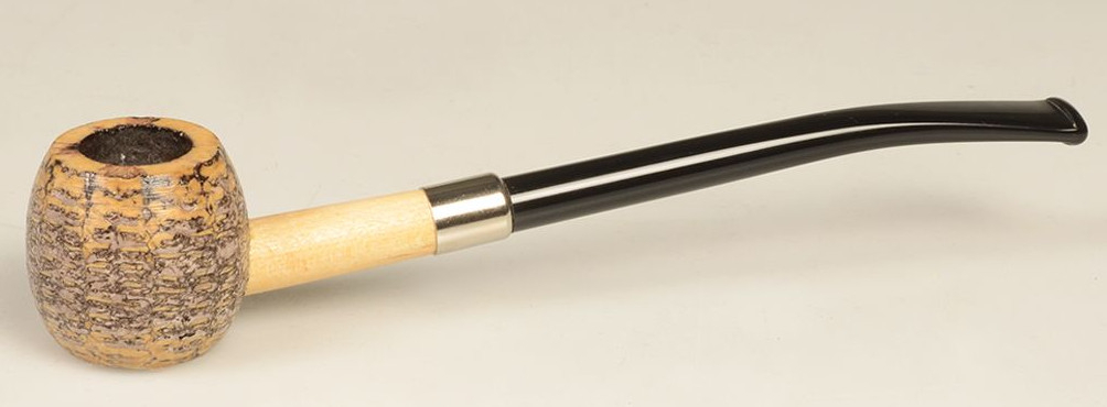 Original Missouri Qualitäts Corncob Pfeife - Shape: Cobbit Dwarf, Bent