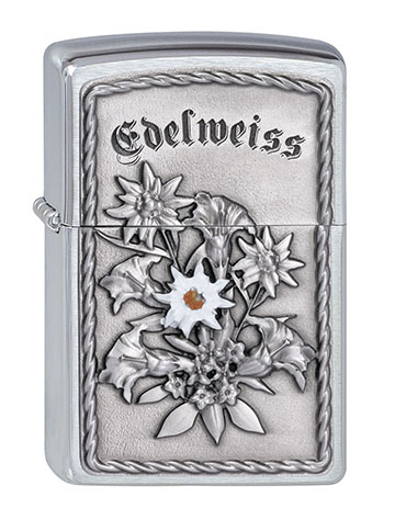 Zippo Feuerzeug - Deutsches Edelweiss (Plakette)