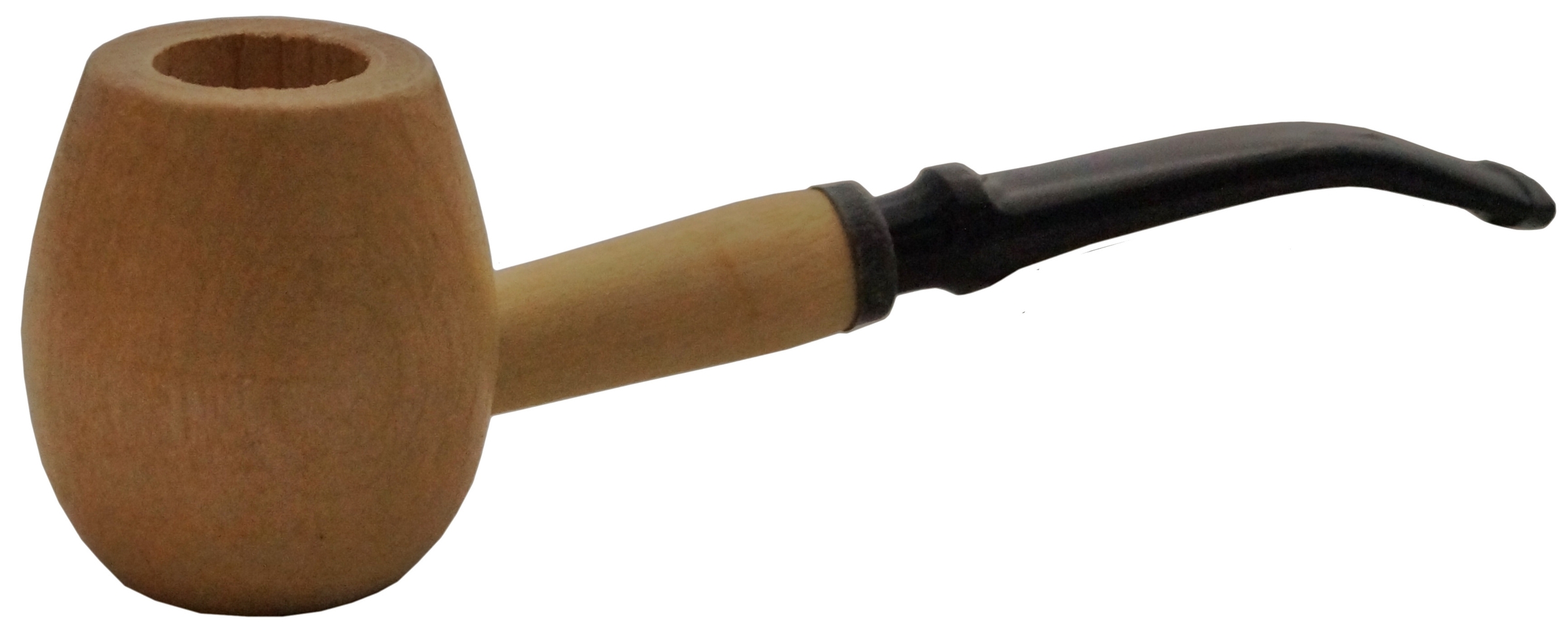 Original Missouri Qualitäts Corncob Holz Pfeife - Shape: Apple, Bent