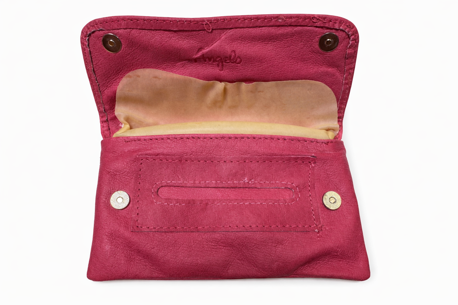 Angelo Leder Tabaktasche in Rosa Pink