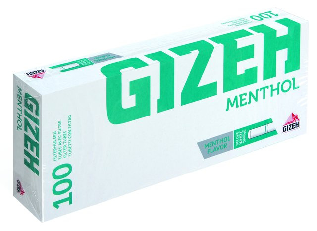 Gizeh Menthol Cigarette Tube 200 pc. with Menthol Flavour Gizeh Menthol Cigarette Tube 200 pc. with Menthol Flavour