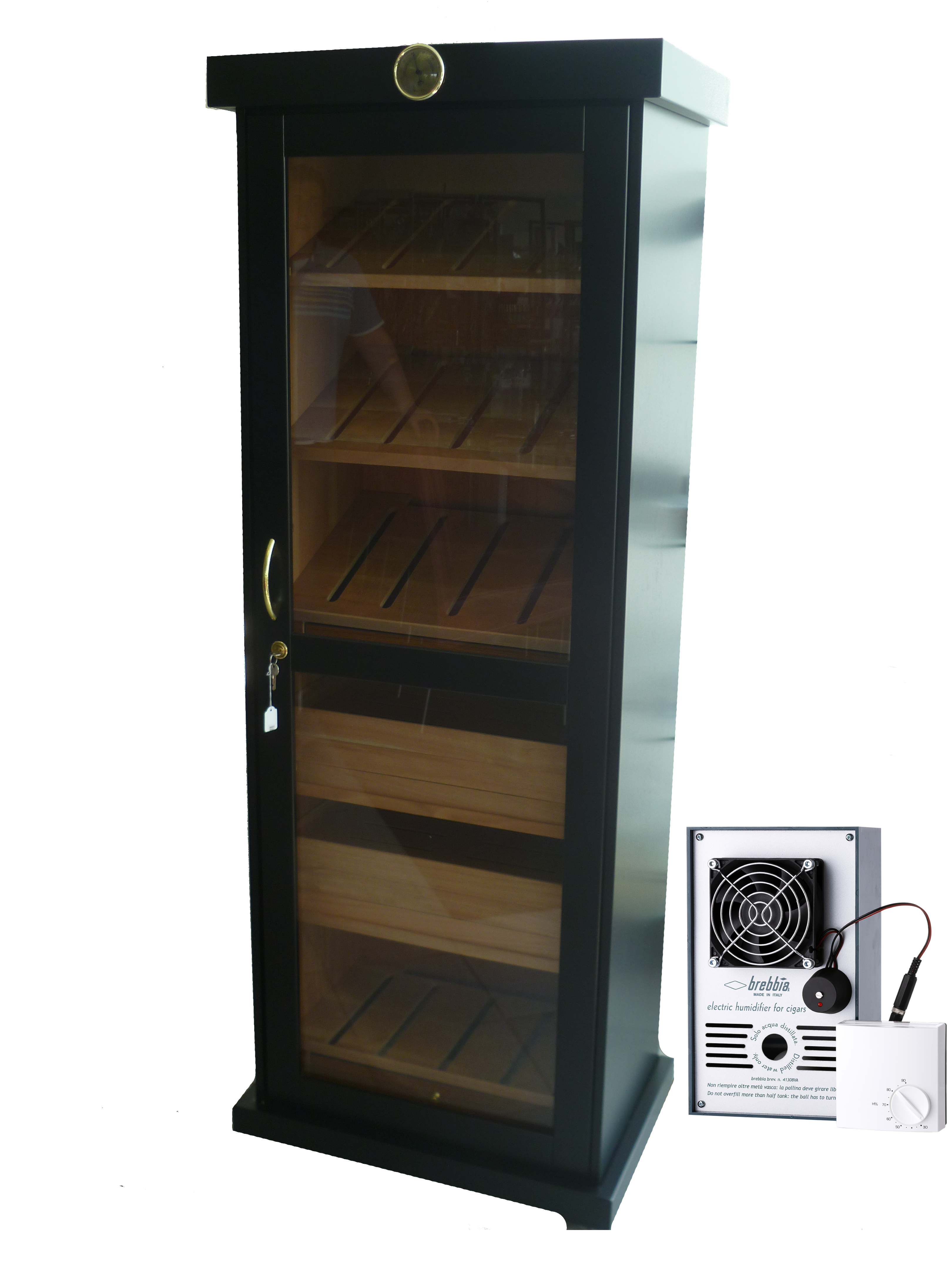 GERMANUS Humidor Befeuchter In Gold – Längliches Design Für Optimale Luftfeuchtigkeit