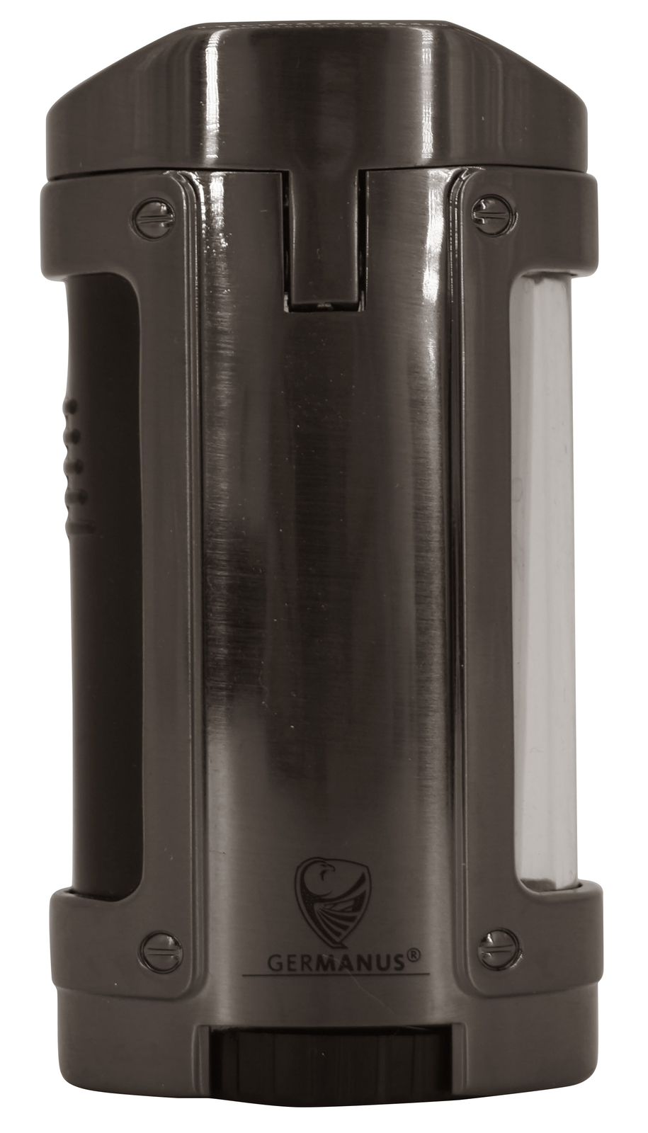 GERMANUS Jetflame Feuerzeug "Kaventsmann" für Zigarre in Silber