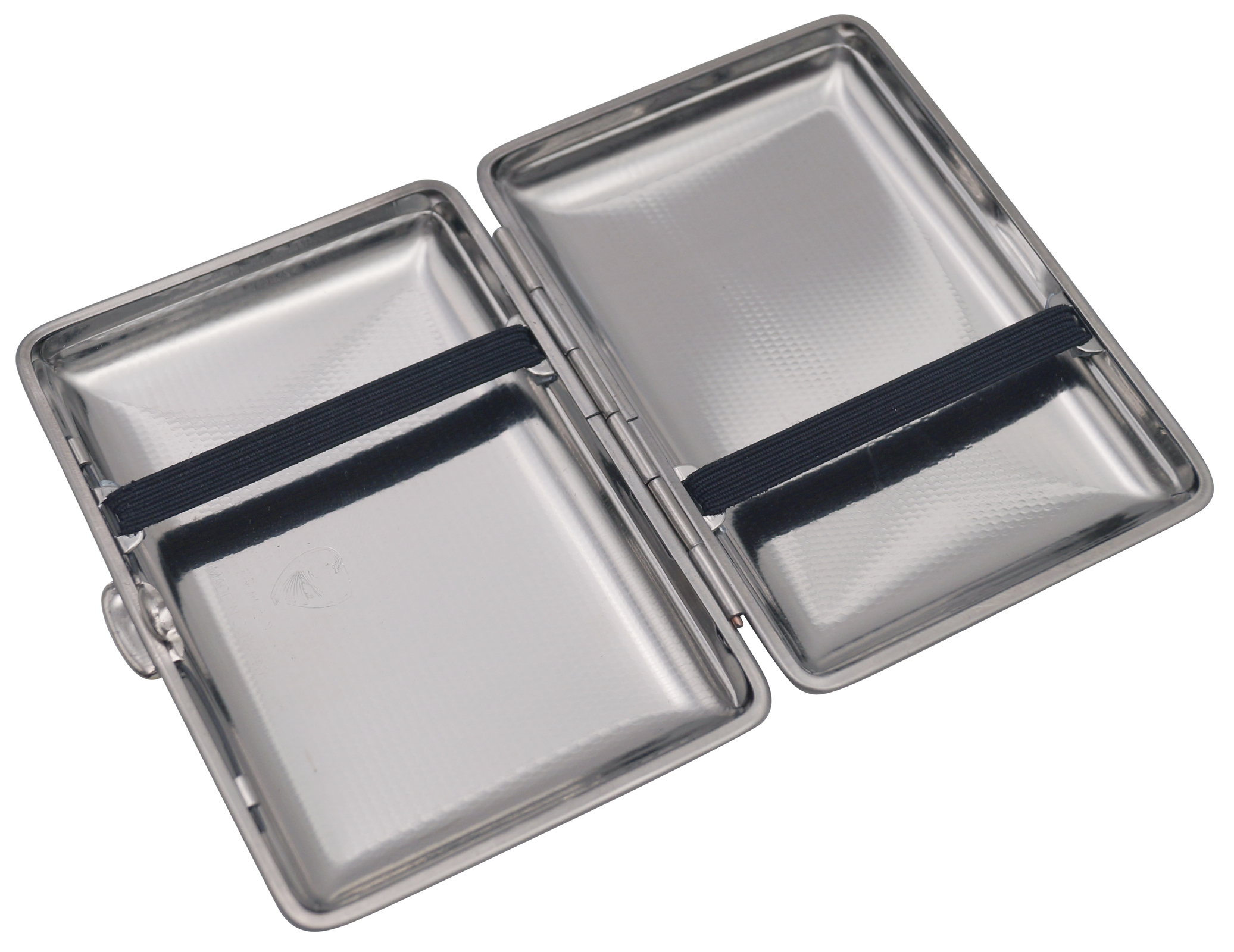 GERMANUS Visitenkartenetui - Deutsche Handarbeit, Made in Germany, Silber I