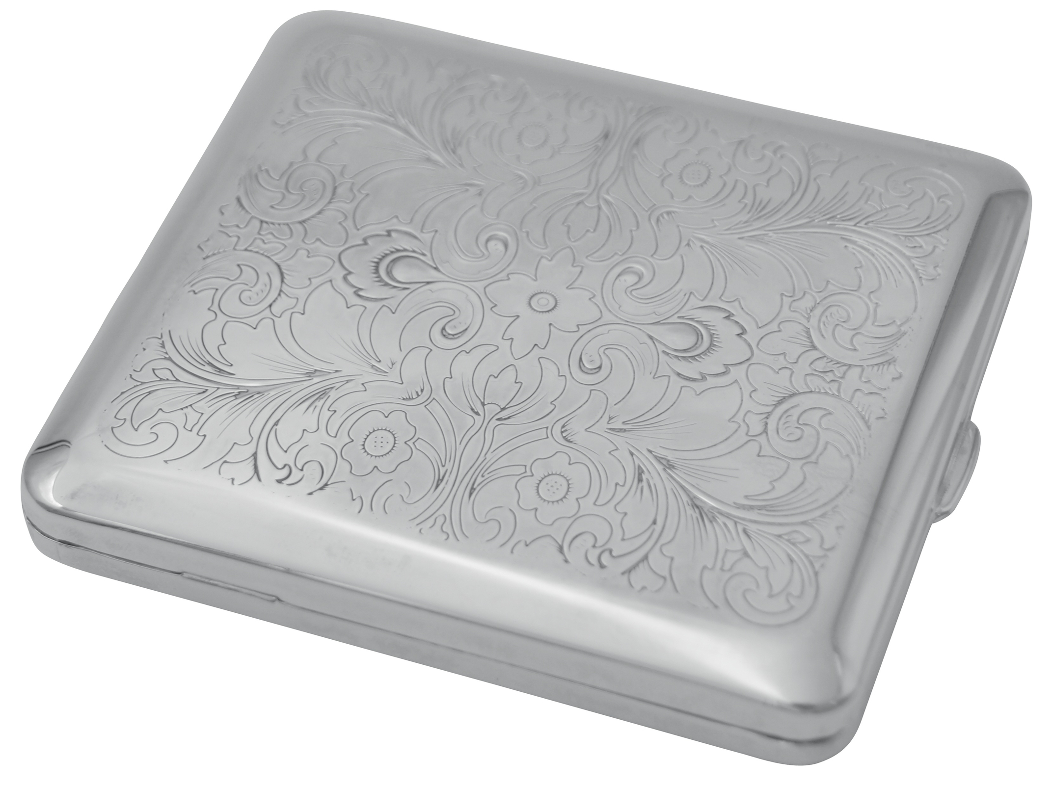 GERMANUS Zigaretten Etui - Echt Silber - Made in Germany - Design Perser / Venetian Gravur