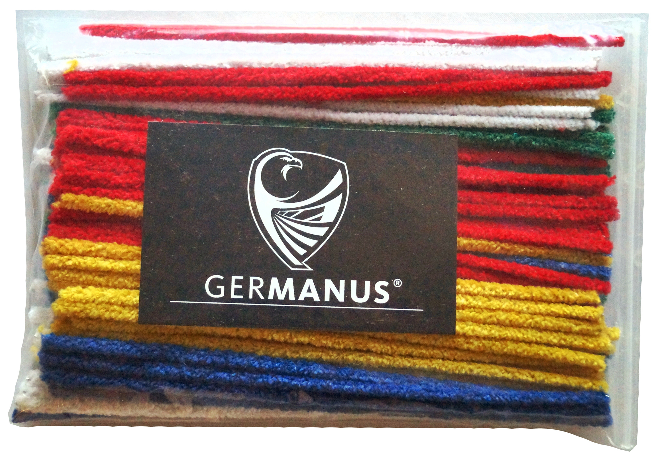 GERMANUS Pfeifenreiniger weich, 100 Stück, bunt