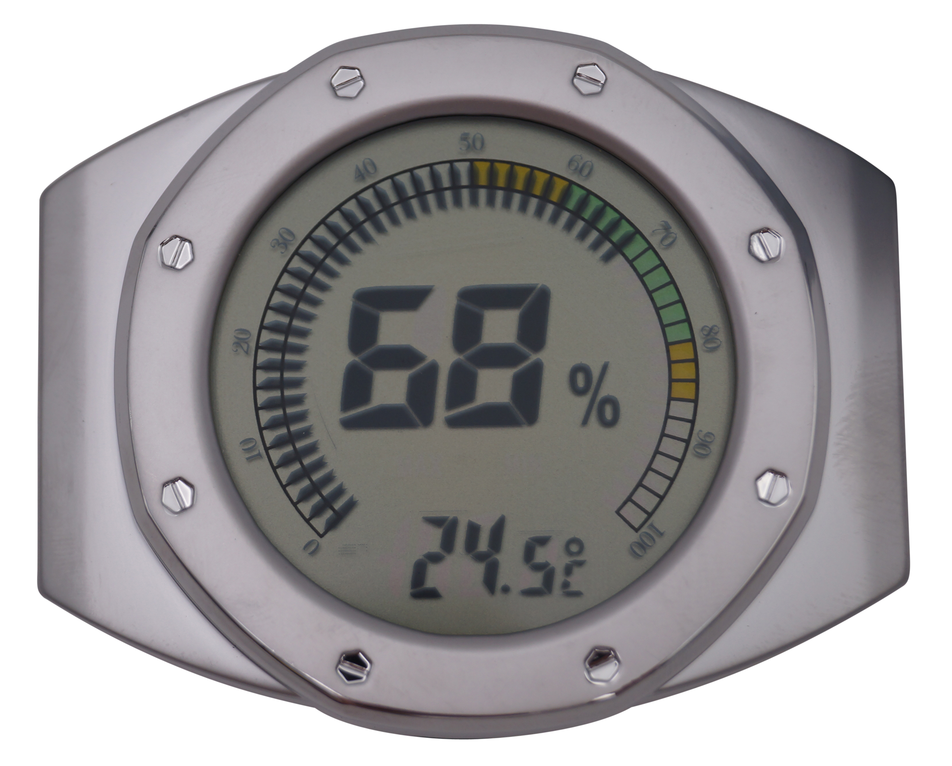 GERMANUS Kalibrierbarer Hygrometer für Humidor, digital - V