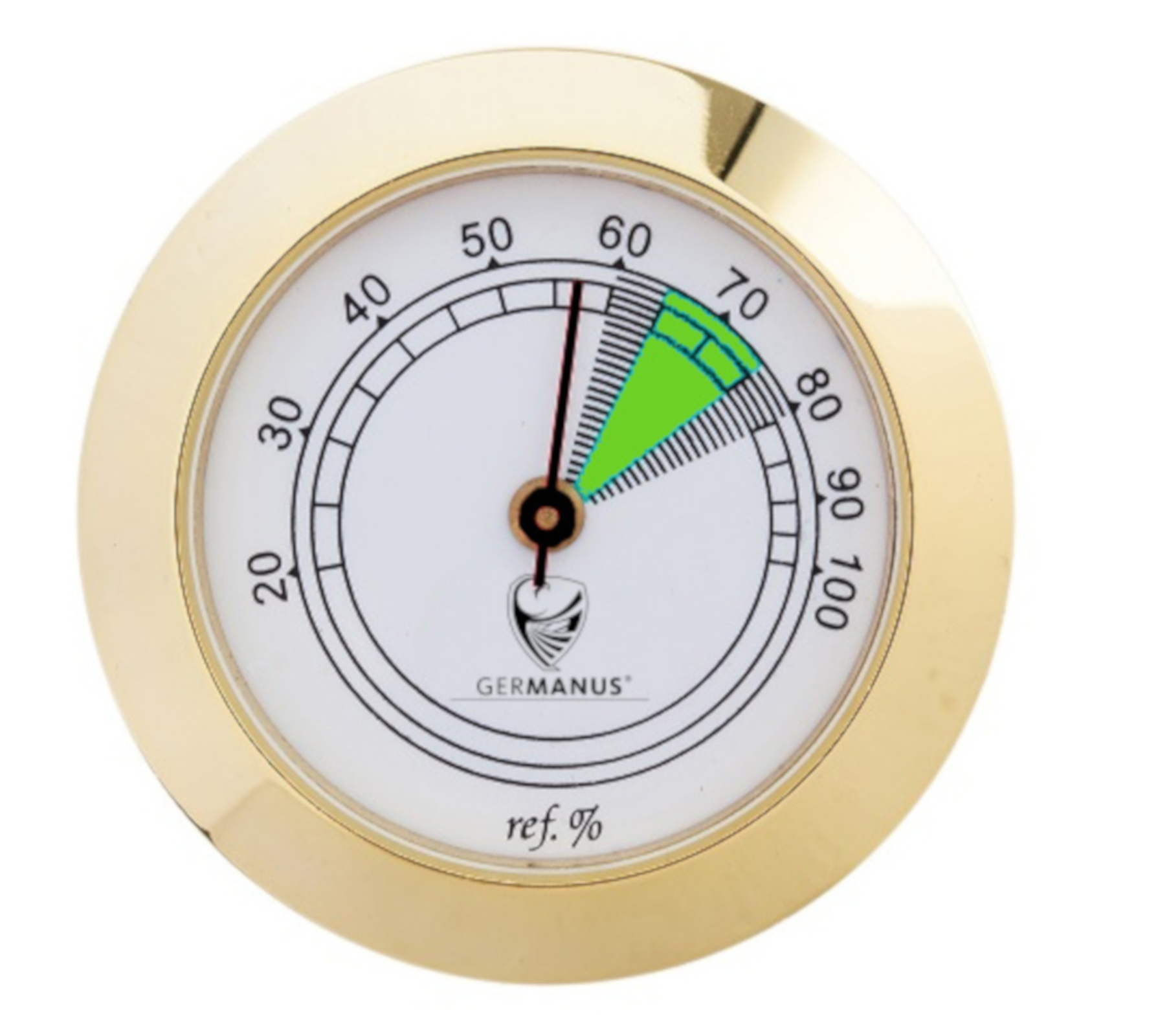 GERMANUS Hygrometer als Ersatz für Humidor 37 mm