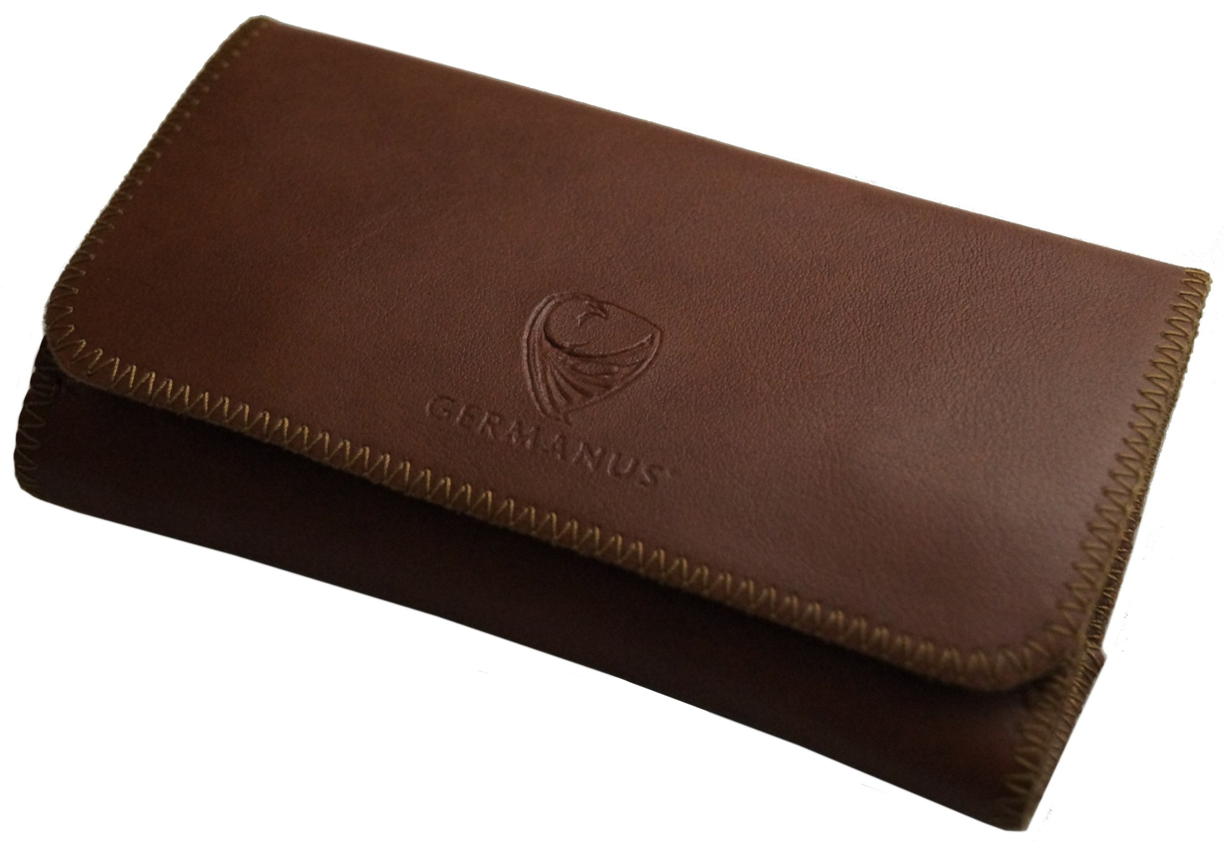 GERMANUS Tabaktasche - Lederfrei - Made in EU - Pocket Dunkelbraun