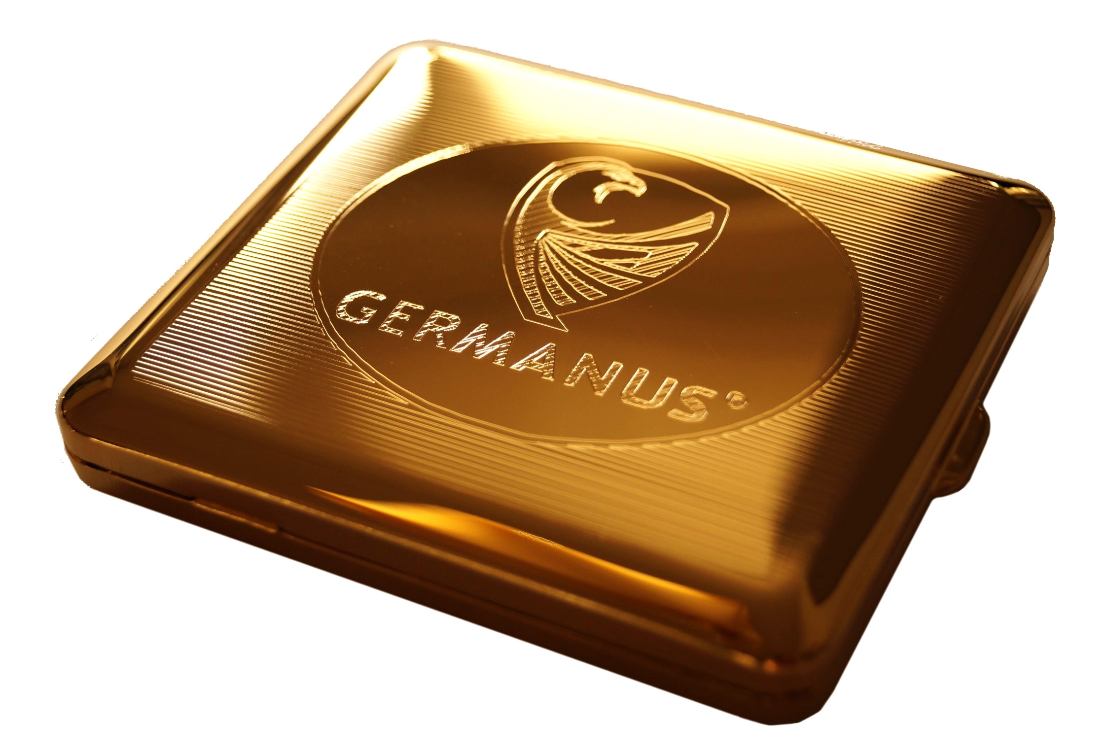 GERMANUS Zigaretten Etui - Echt Gold - Made in Germany - GERMANUS