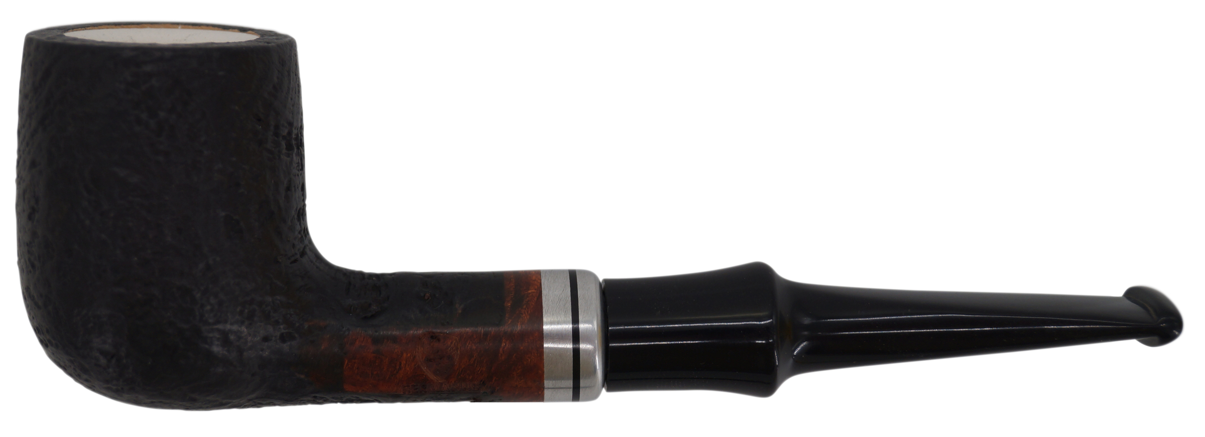 GERMANUS Pfeife Nr. 12 mit Meerschaum Einsatz, Sand