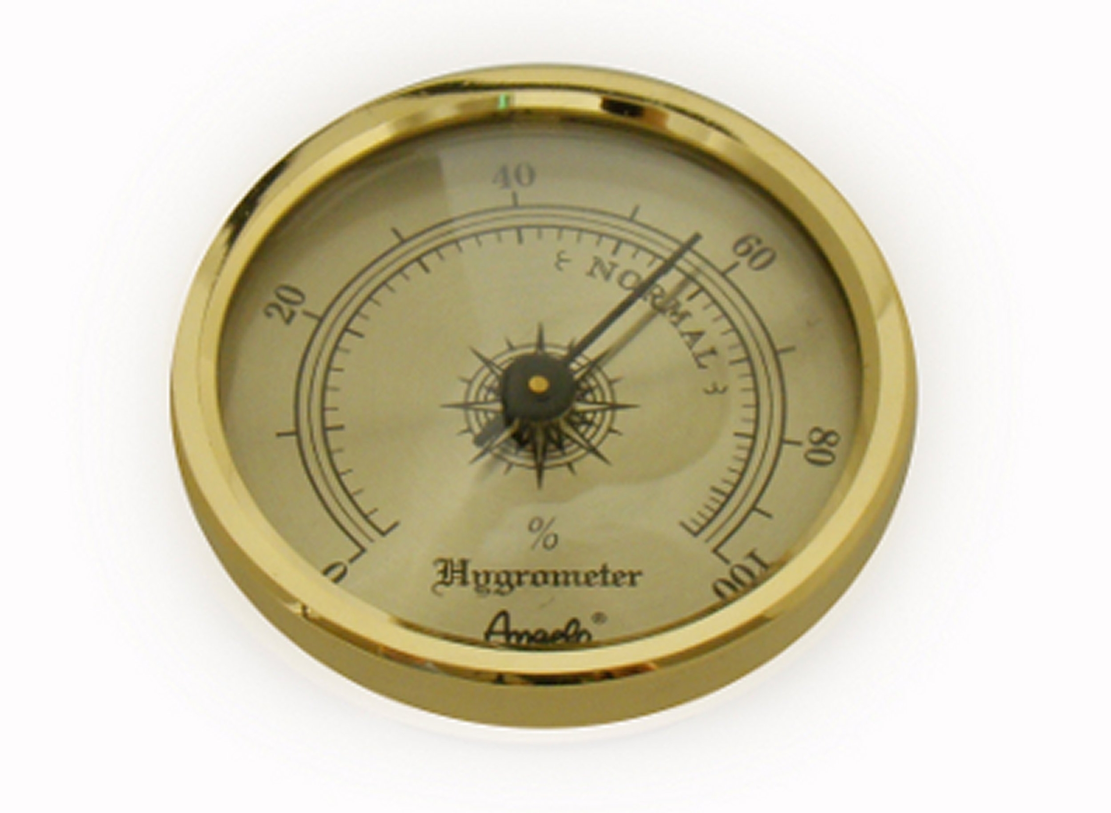 Hygrometer Replacement for Humidor 45 mm, gold Hygrometer Replacement for Humidor 45 mm, gold