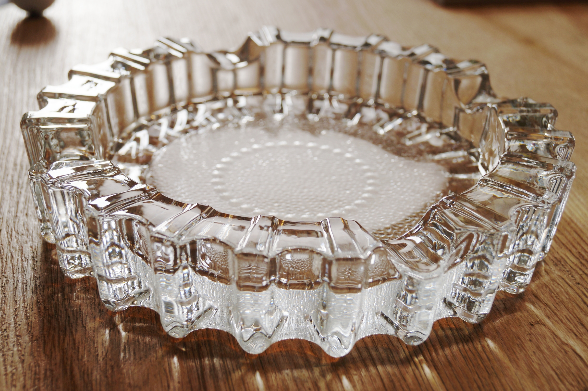 GERMANUS Zigarrenascher Kristall Glas Zigarren Aschenbecher - Modell: Blume