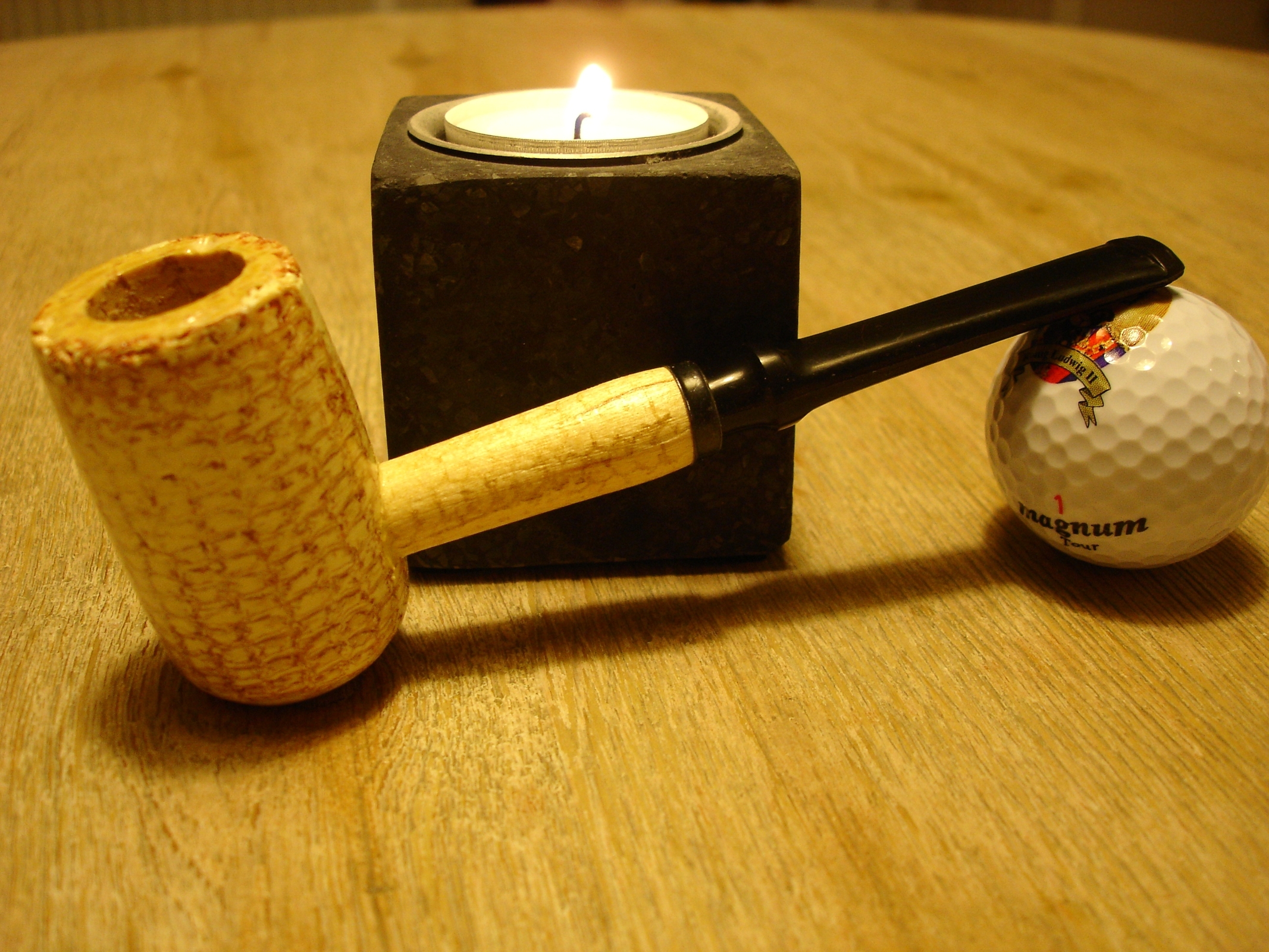 Original Missouri Quality Corncob Pipe - Apple, Straight 2
