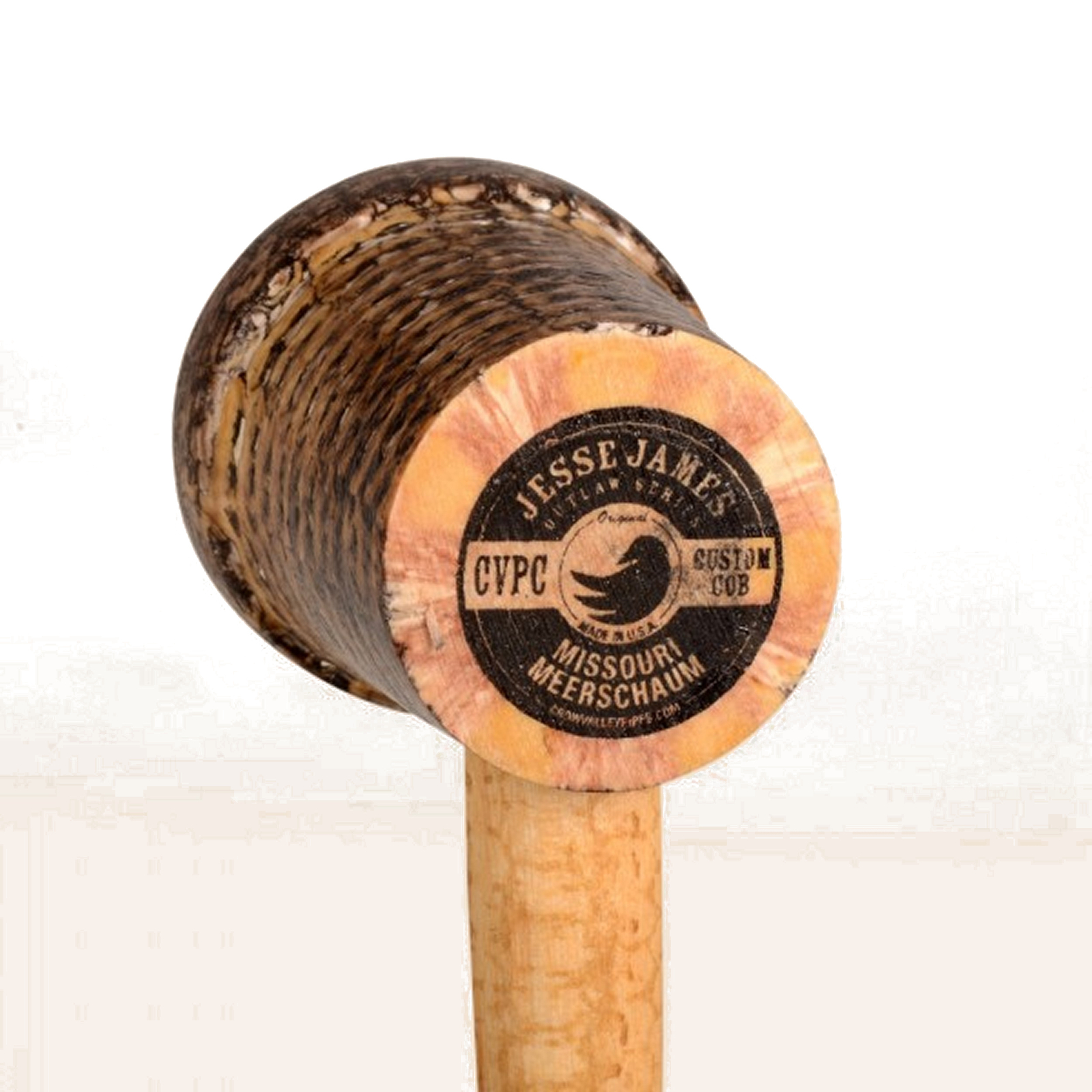 Original Missouri Quality Corncob Pipe - Shape: Outlaw Series - Jesse James
