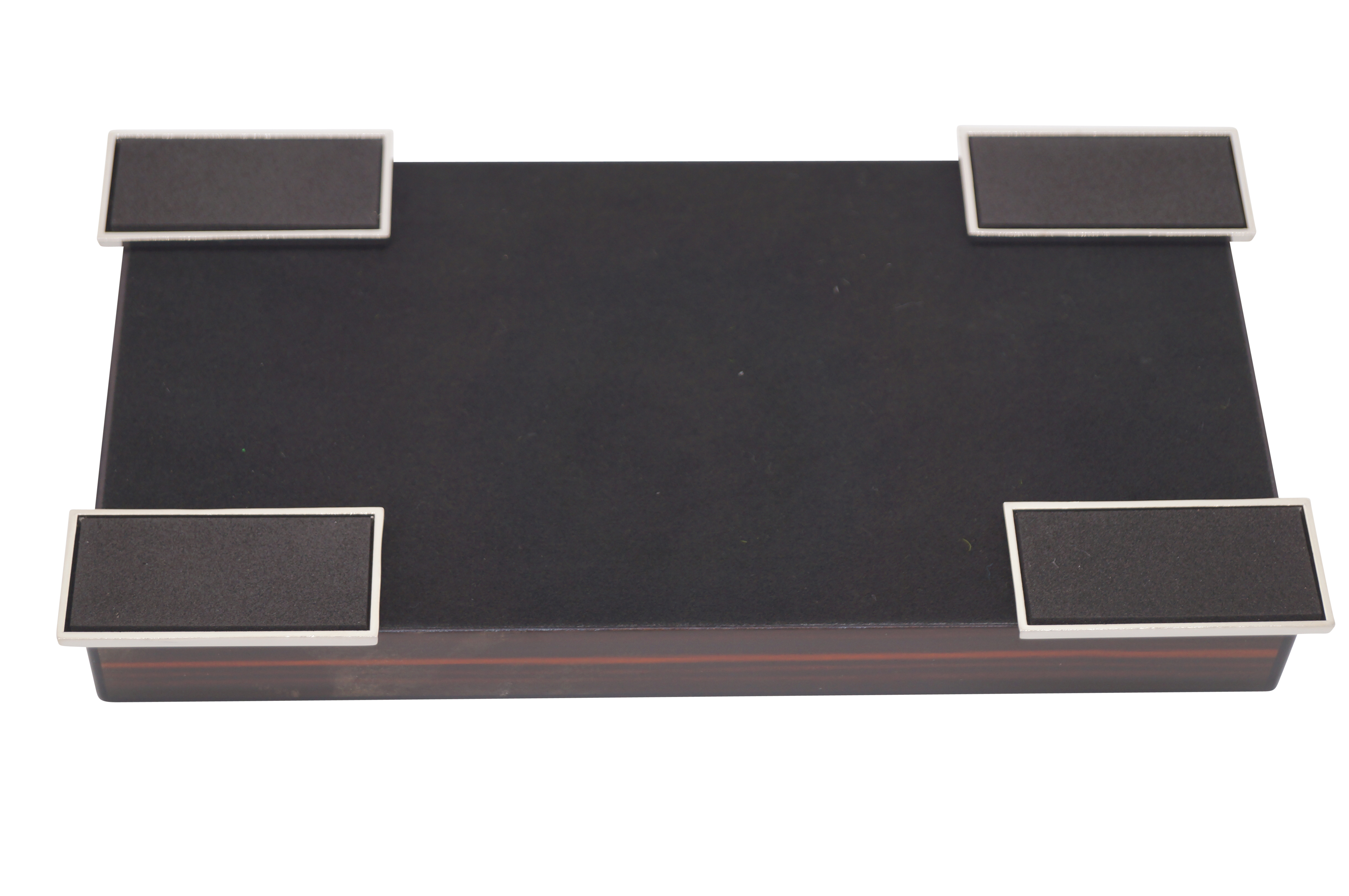 GERMANUS Cigar Ashtray with 2 Cigar Holders from Wood