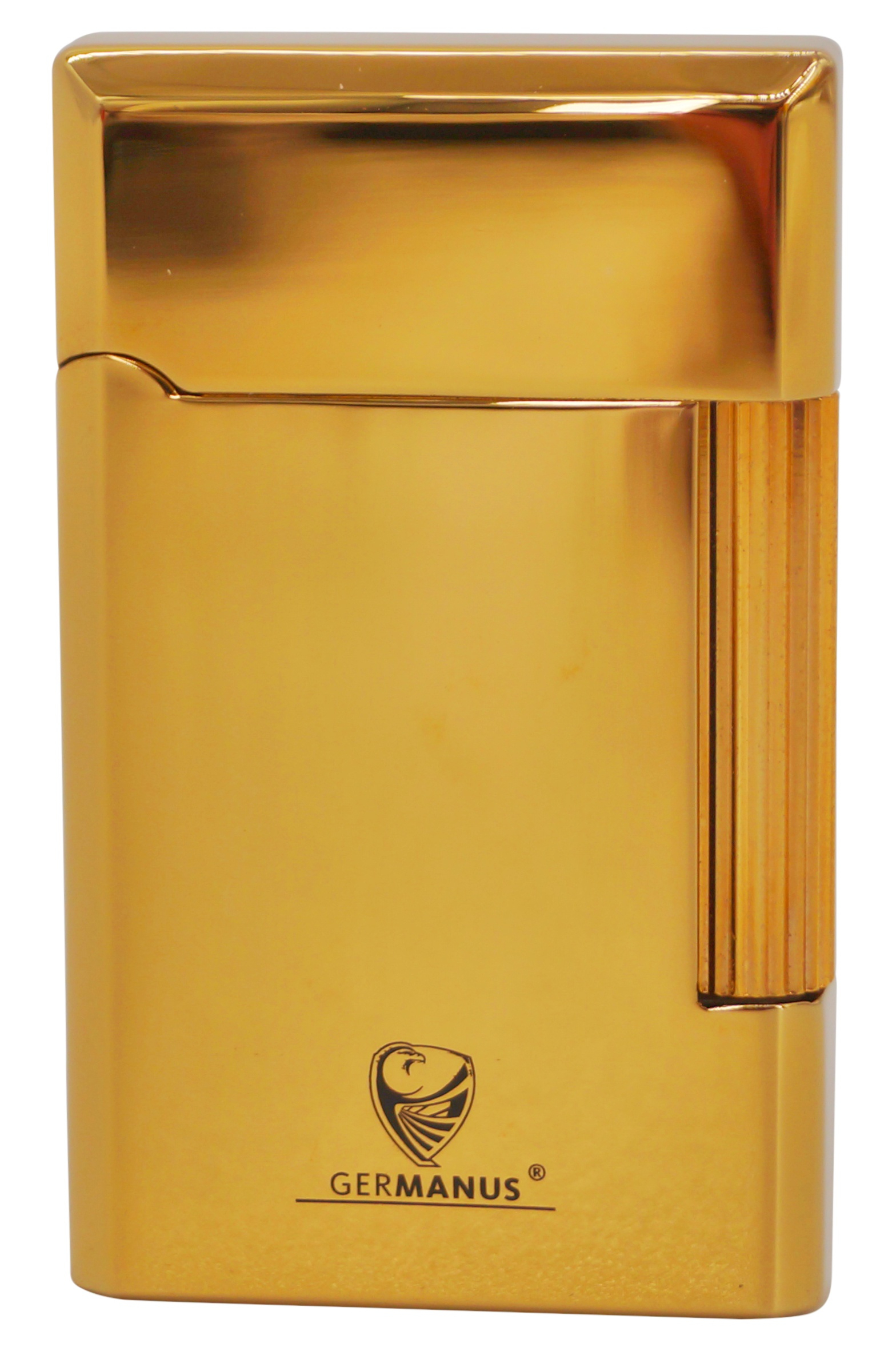 Shopbild GERMANUS Feuerzeug, Vollmetall, Gold mit Echtgold vergoldet