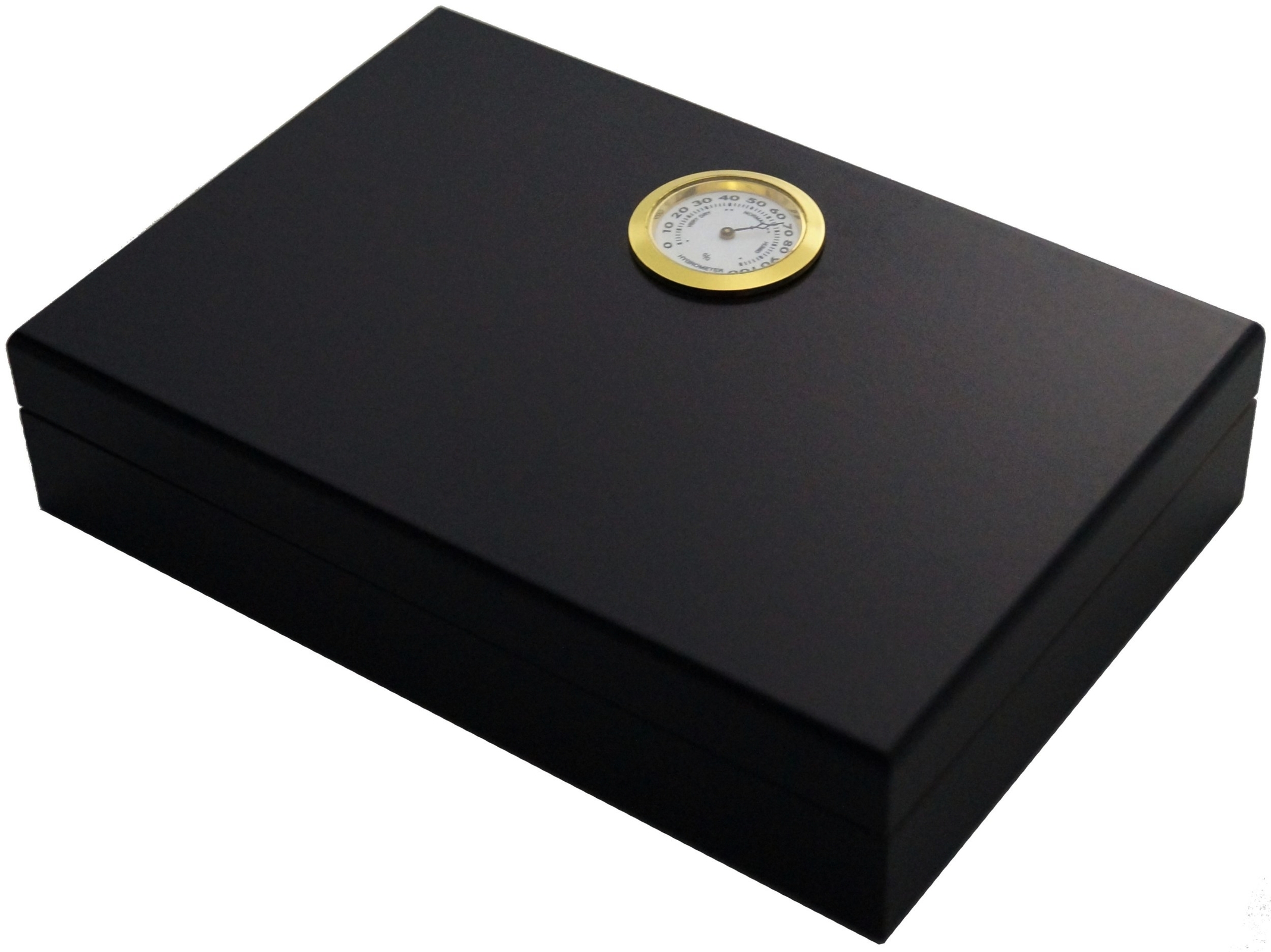 GERMANUS Humidor für Reise, Balkon und Terrasse in schwarz, matt