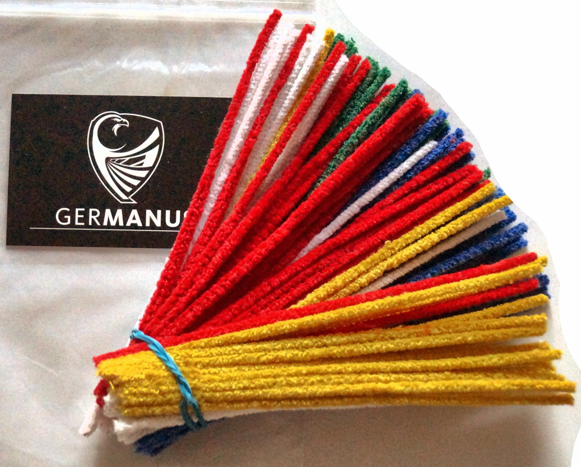 GERMANUS Pfeifenreiniger weich, 100 Stück, bunt