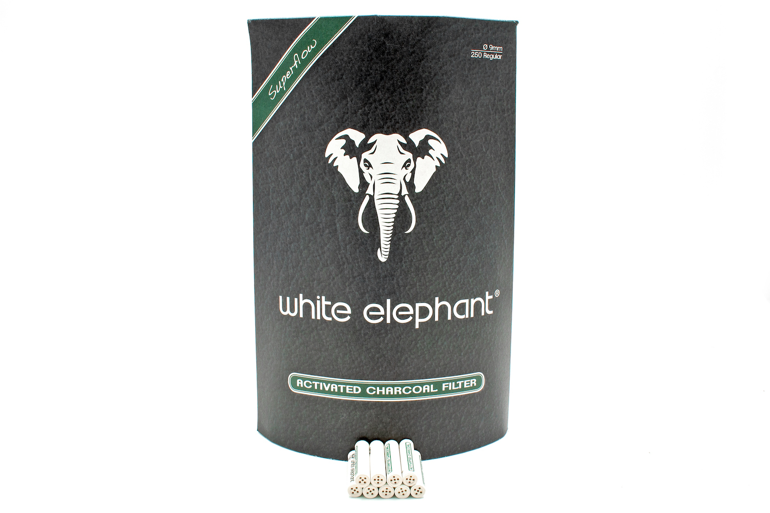 Elephant Aktivkohle Filter 9mm Pfeifen Filter, 250 St.