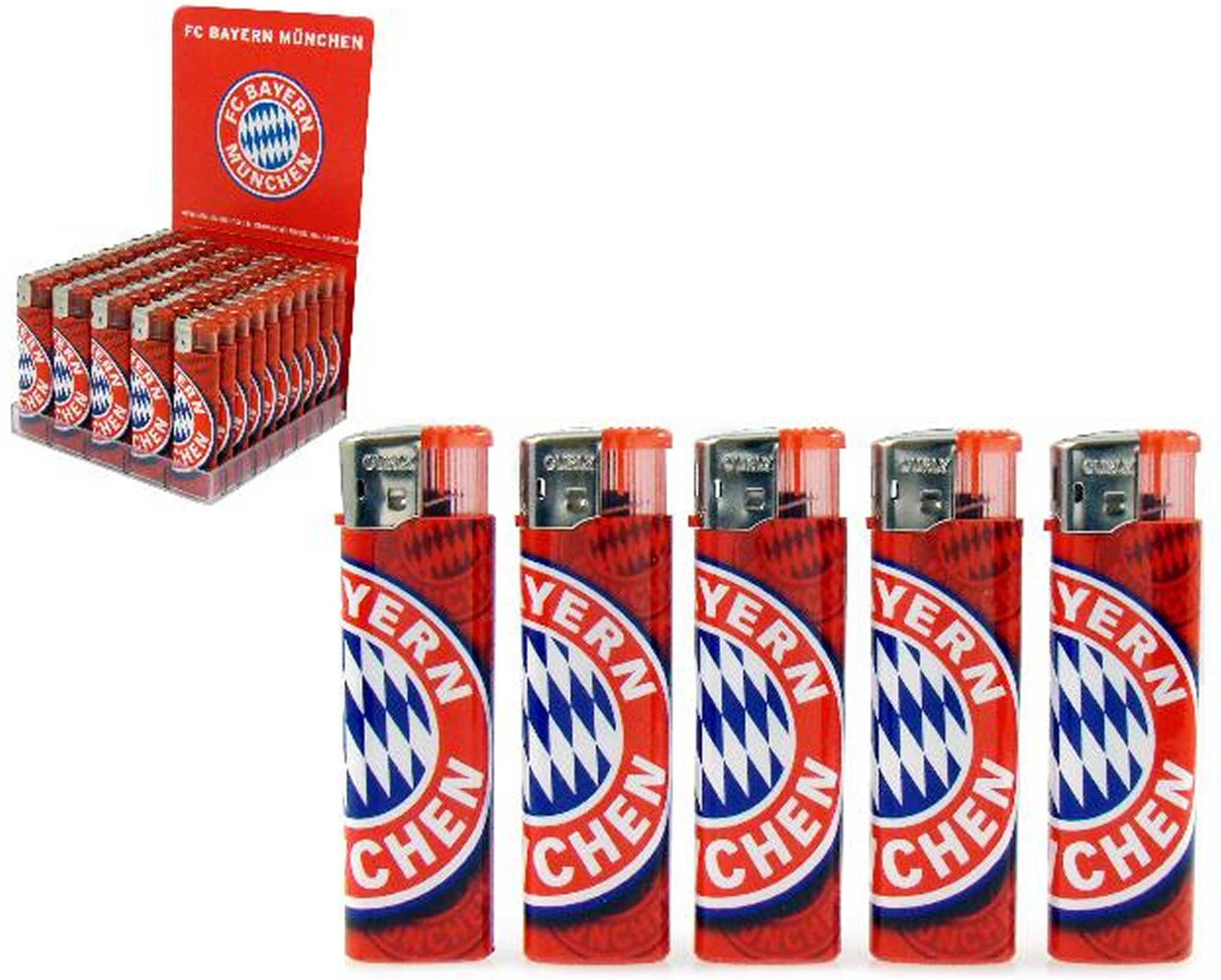 50x FC Bayern München Feuerzeug 50x FC Bayern München Feuerzeug