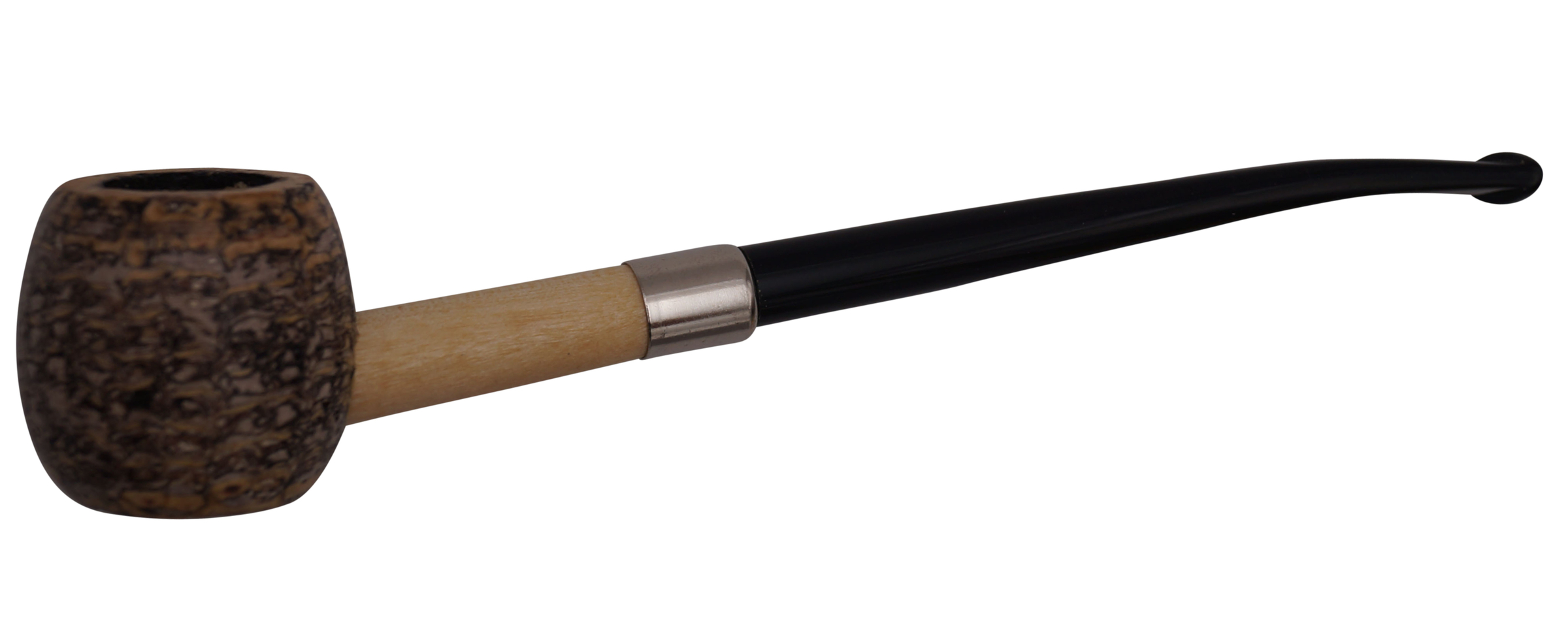 Original Missouri Qualitäts Corncob Pfeife - Shape: Cobbit Dwarf, Bent