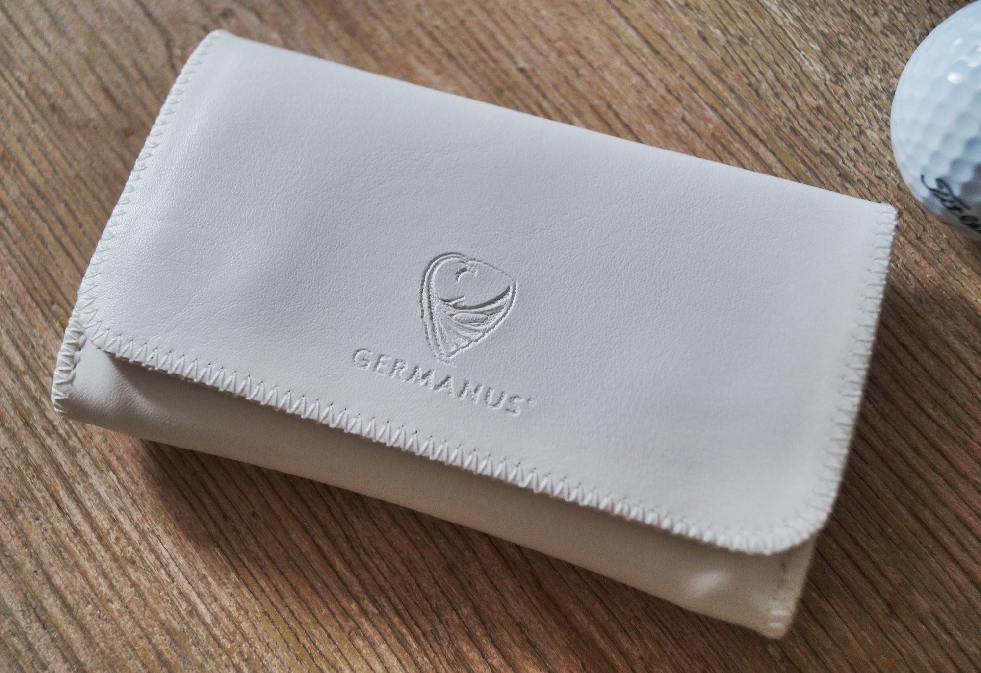 GERMANUS Tobacco Pouch - Leather Free - Made in EU - Pocket Bianco