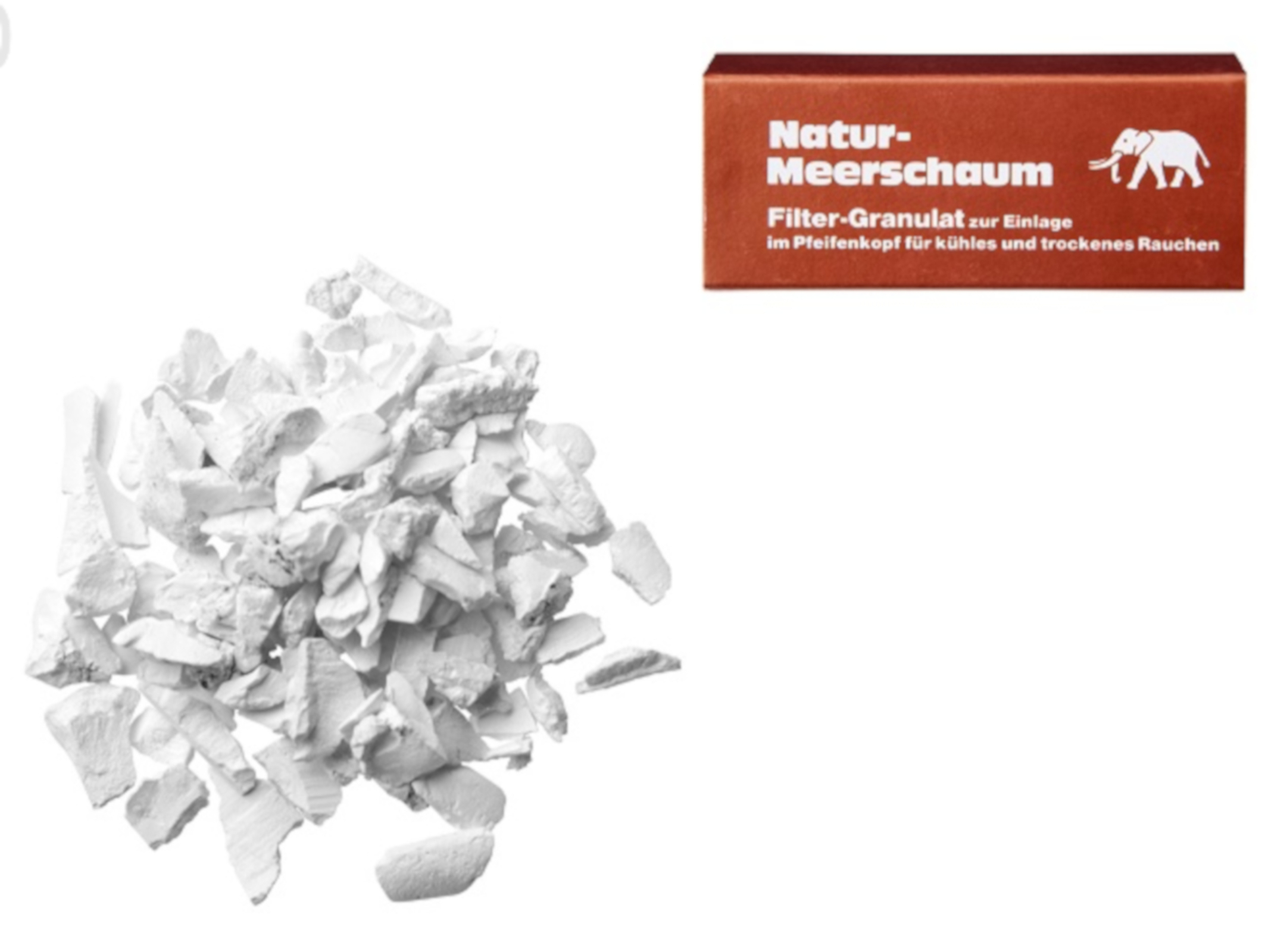 White Elephant Natur Meerschaum Granulat