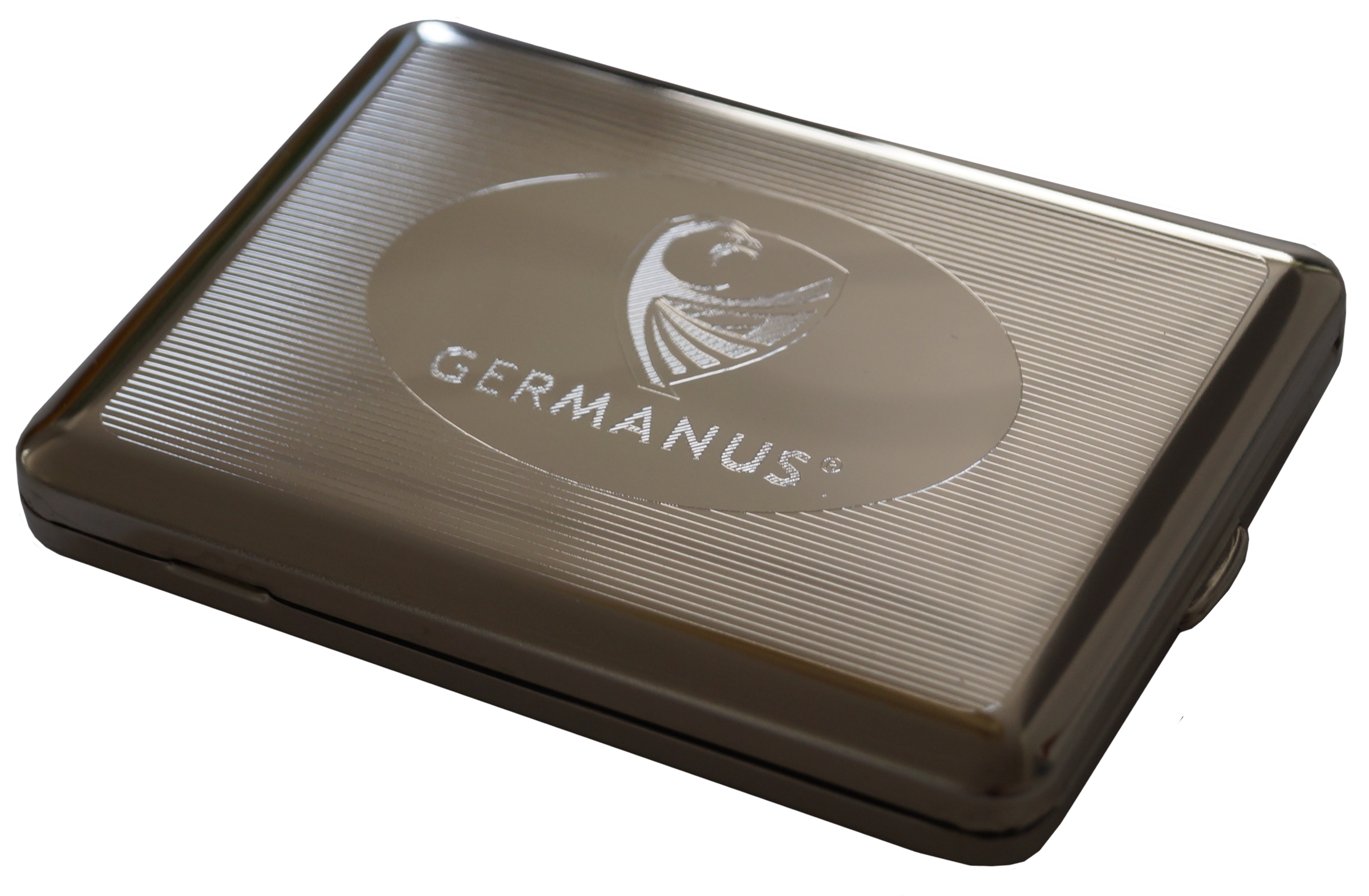 GERMANUS Cigarette Case - Made in Germany - 100mm GERMANUS Nickel Plated glossy